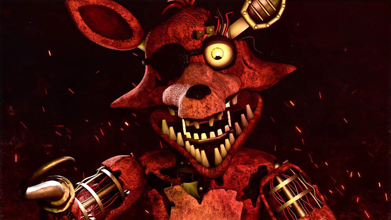 Withered Foxy Render/C4D Five Nights at Freddys PT/BR Amino.