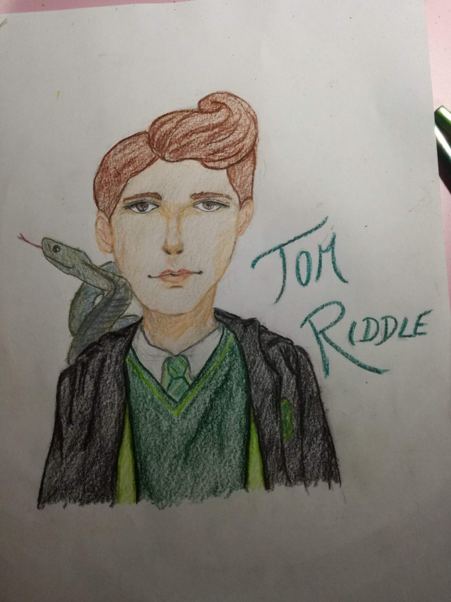 tom riddle drawing
