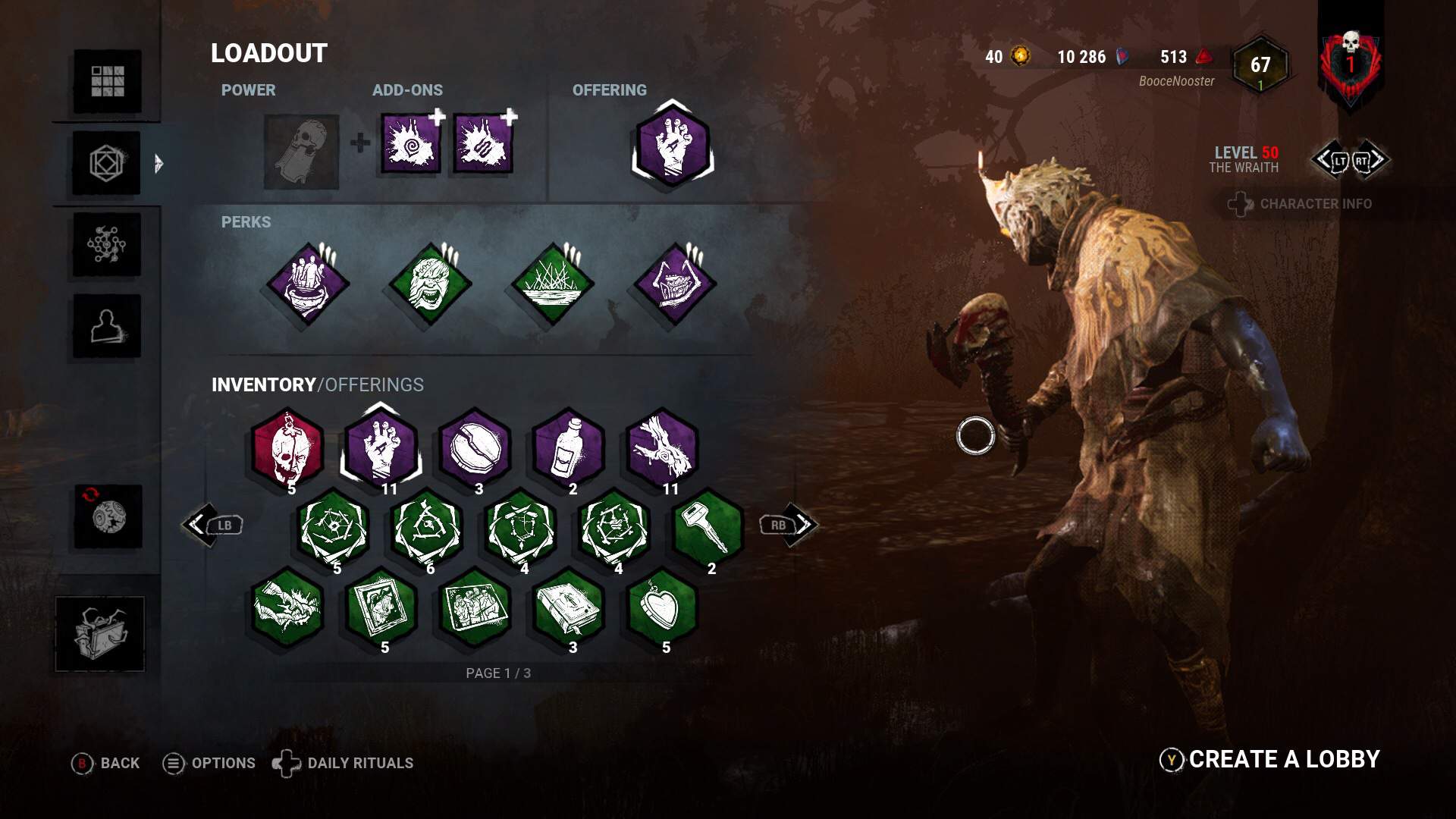 Wraith build scale of 110 Dead by Daylight (DBD) Amino