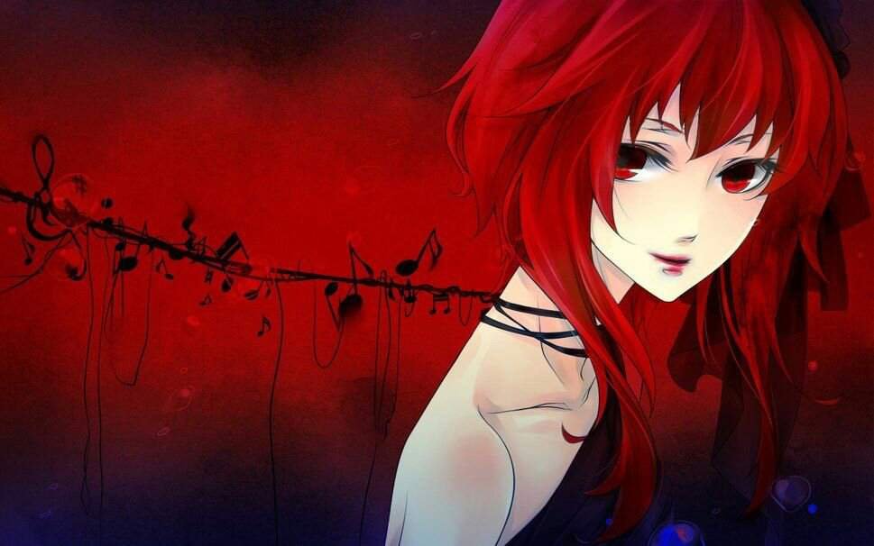 Anime girls with short red hair