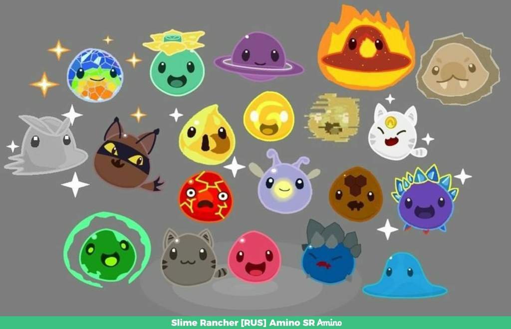 Кто ваш любимый Слайм? 2 часть | Slime Rancher Russia Amino