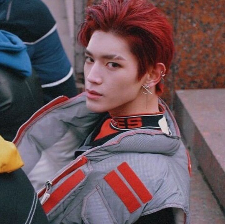 Taeyong w/eyebrow slit and red hair | NCT (엔시티) Amino