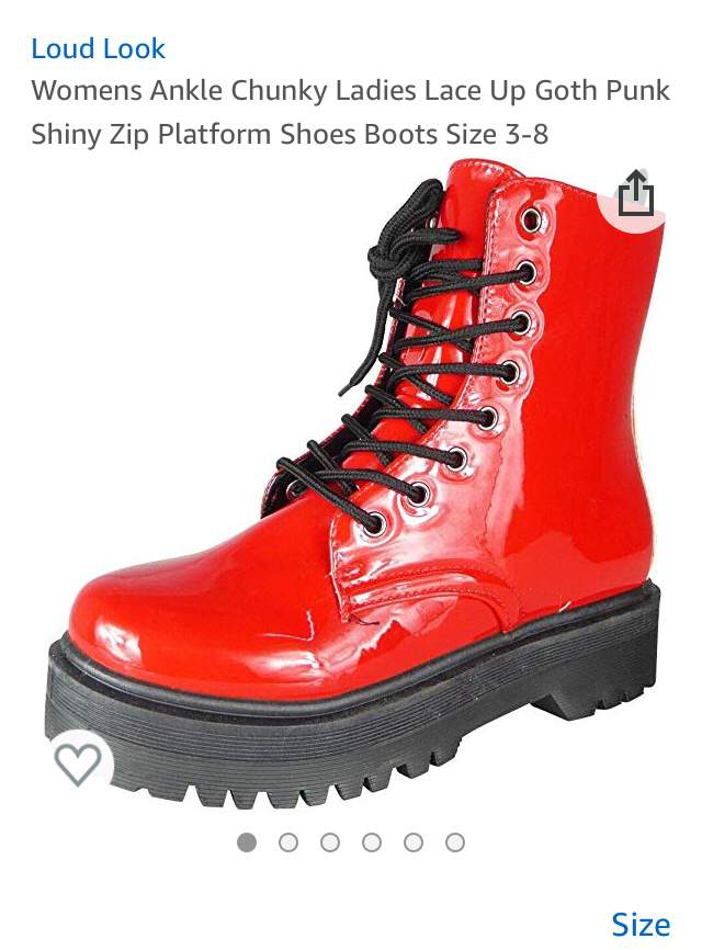 shiny red doc martens