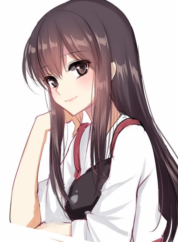 Anime female brown hair