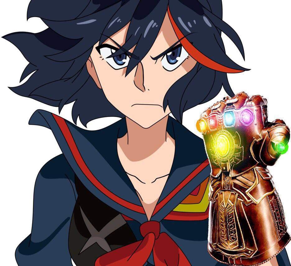 Ryuko Matoi Wearing the Infinity Gauntlet Kill La Kill Amino