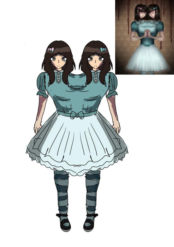 Fran Bow characters(From Kill Monday Games, Clara and Mia Buhalmet )as ...
