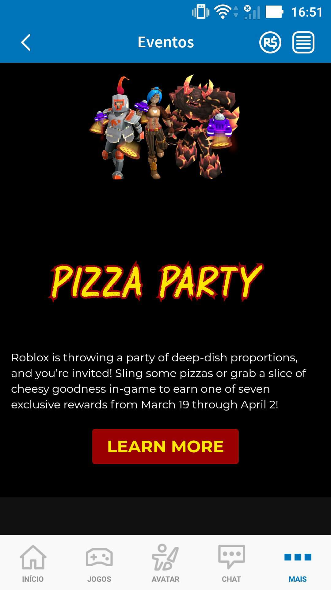 Evento Da Pizza Roblox Brasil Official Amino
