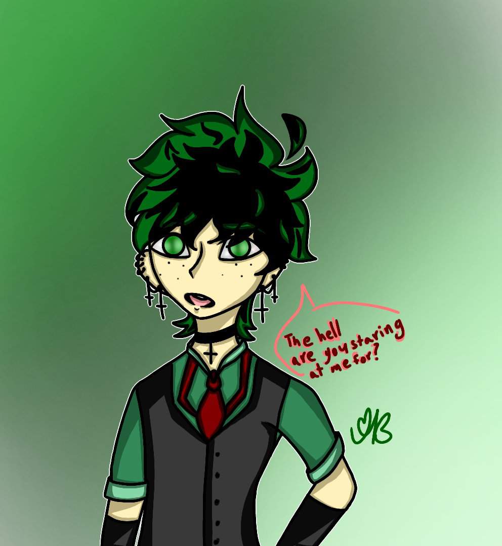 “the Hell Are You Staring At Me For? Go Ask Me Shit.” {villain Deku Ask 