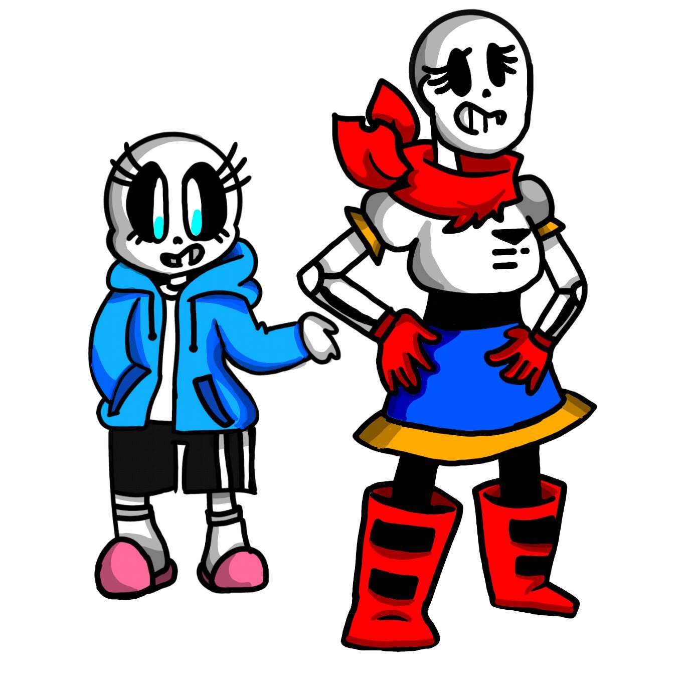 Genderbend Sans And Papyrus Undertale Amino