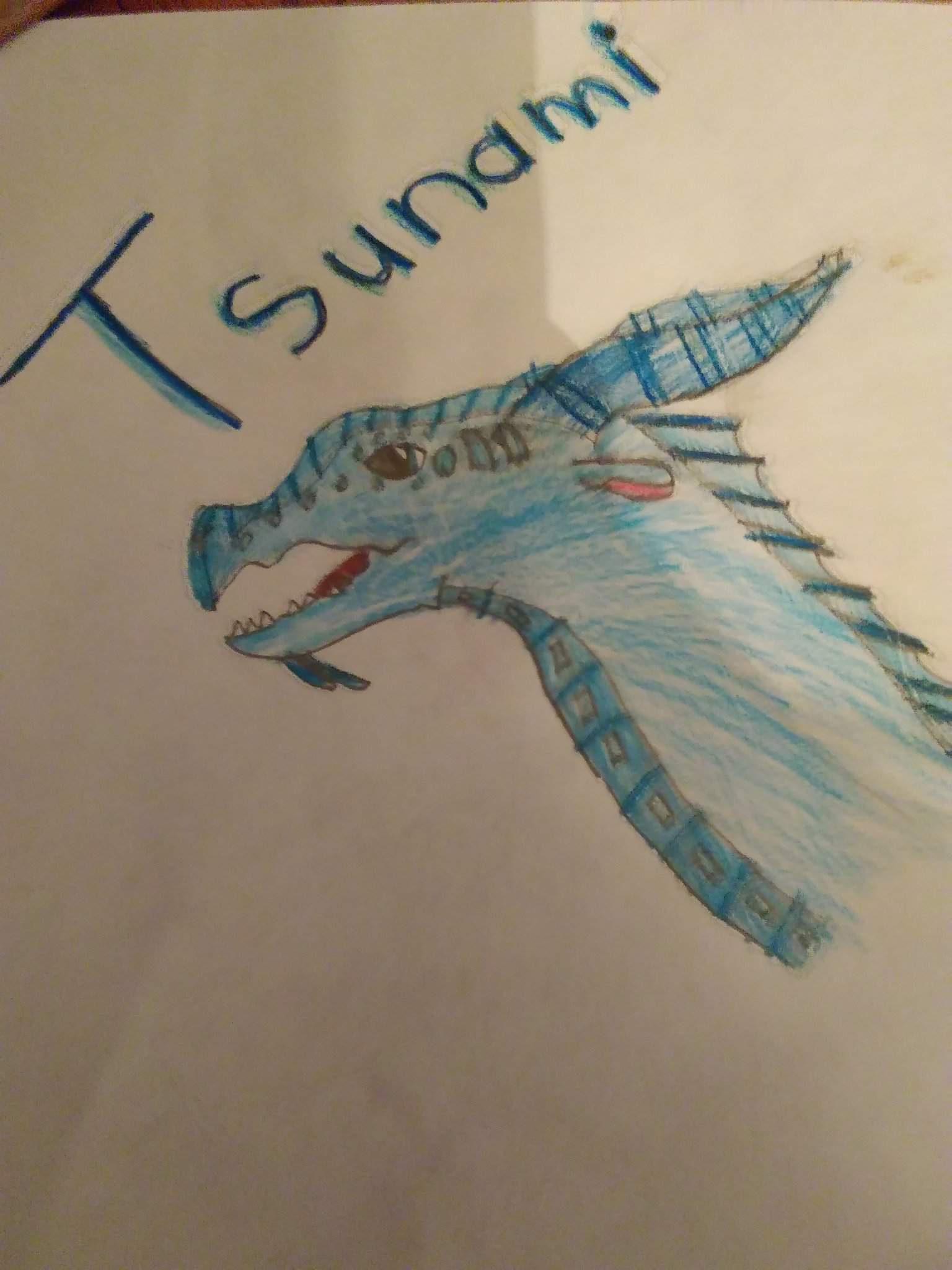A drawing of Tsunami Wings Of Fire Amino