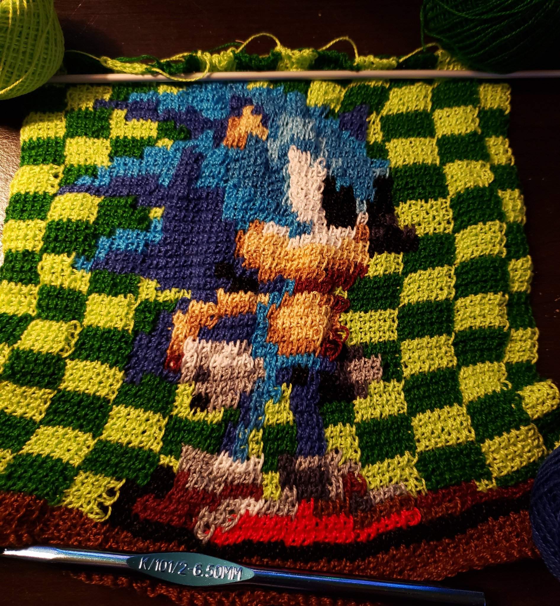 Crochet Pixel Art Sonic Crafty Amino