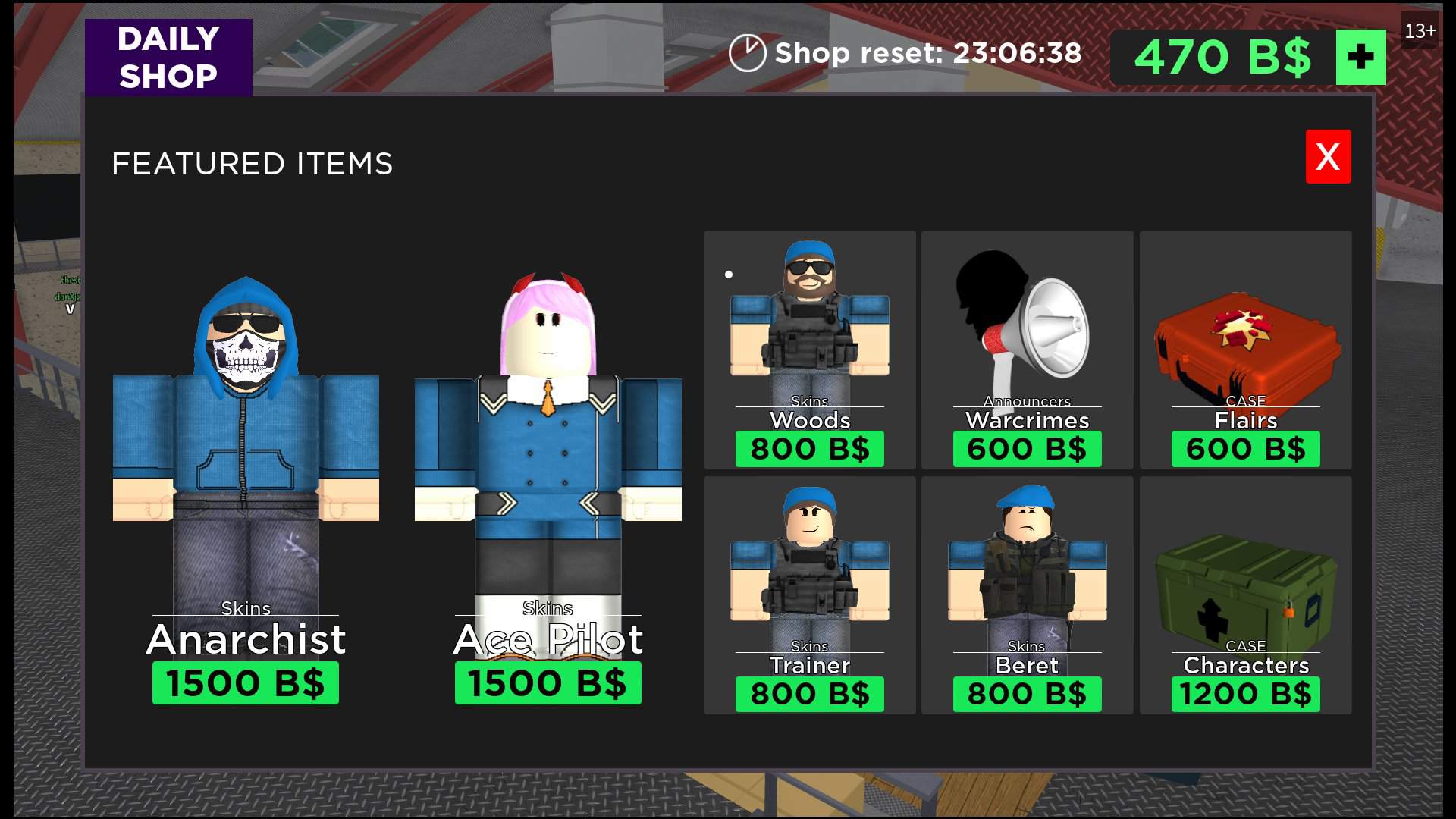 arsenal skins roblox