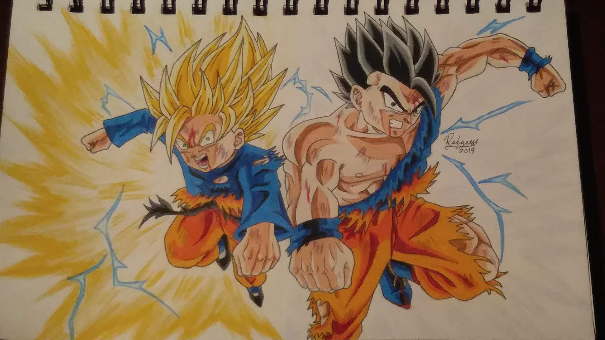 Drawing Goten & Gohan!!! | DragonBallZ Amino