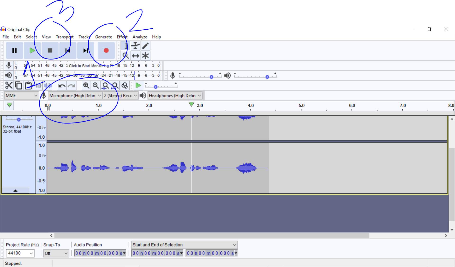 how to make voice sound clear on audacity