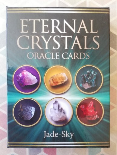 ETERNAL CRYSTALS ORACLE CARDS DECK JADE SKY ESOTERIC BLUE ANGEL WITH VELVET BAG 