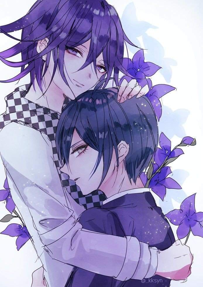 Shuichi Saihara x Kokichi Ouma юри, яой, би. 