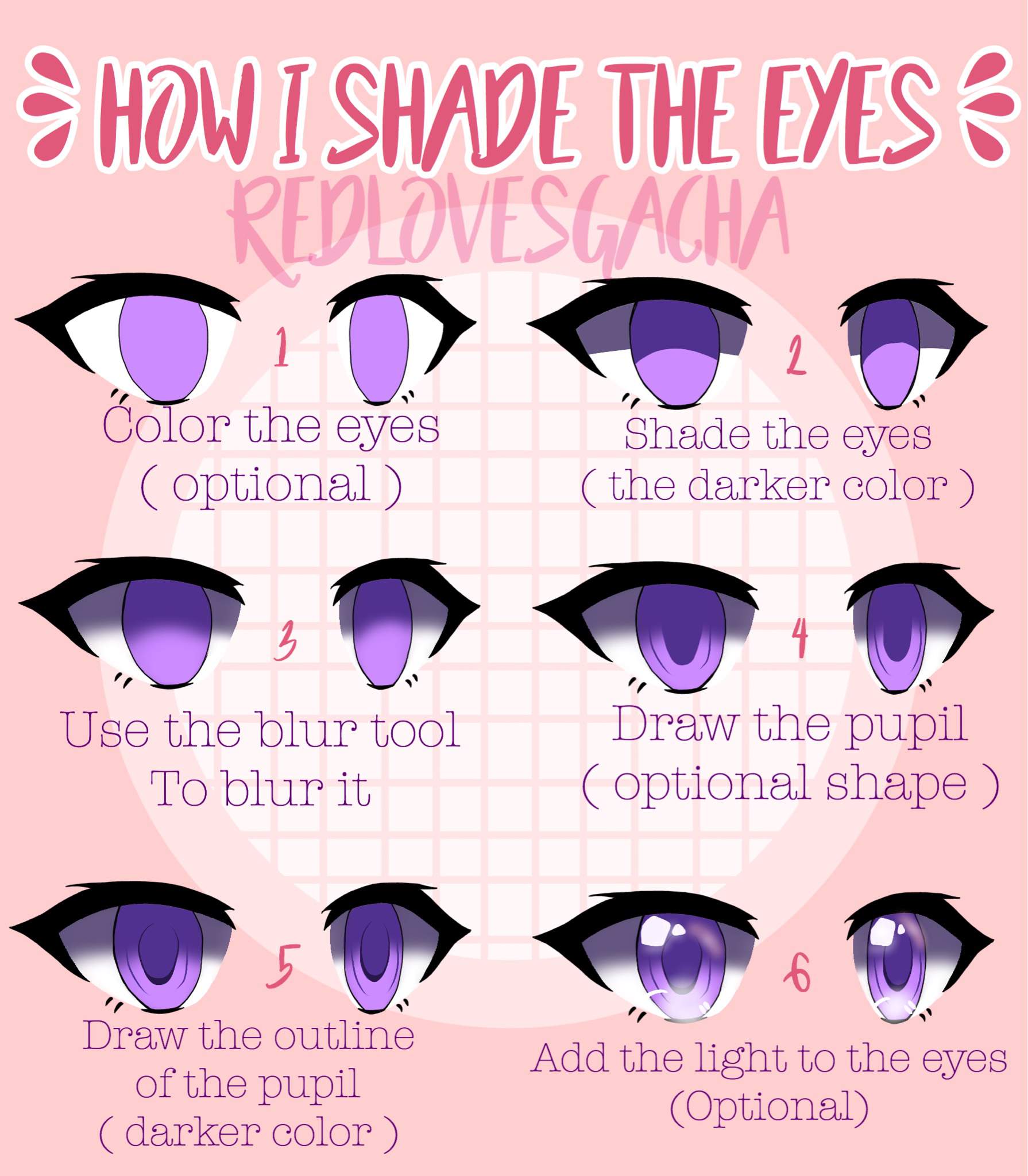 Eyes shading tutorial !! | Gacha-Life Amino