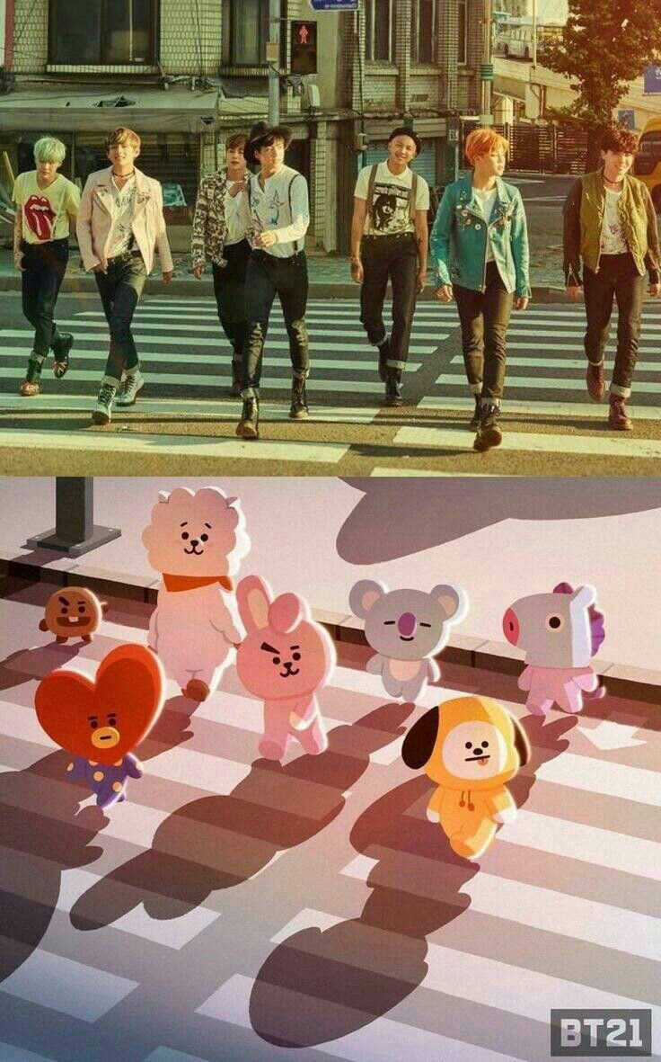 Bts with bt21 😍😍😍 | Wiki | K-Pop Amino