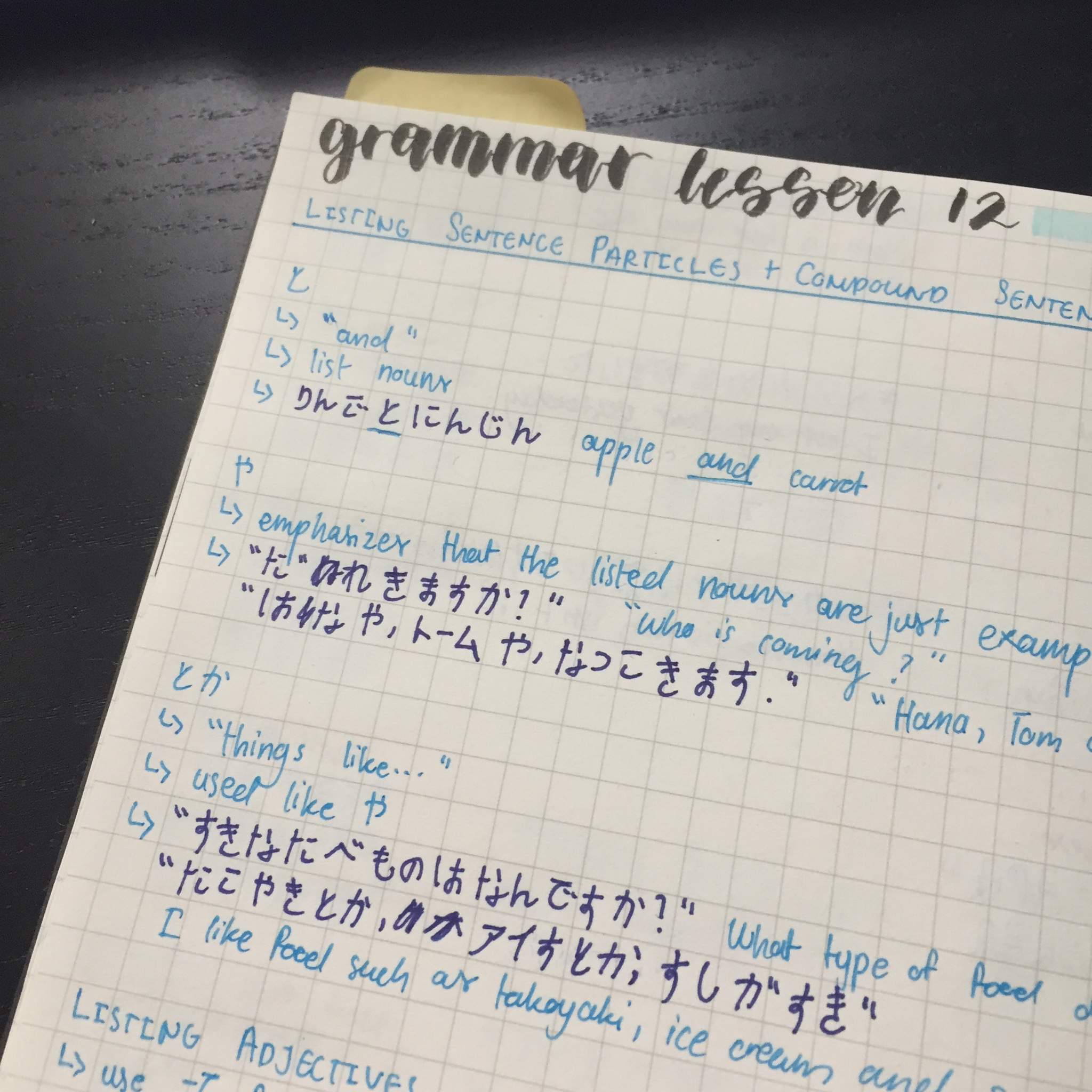 Intermediate I Lesson 12 & Lesson 13 Notes | Japanese School Amino