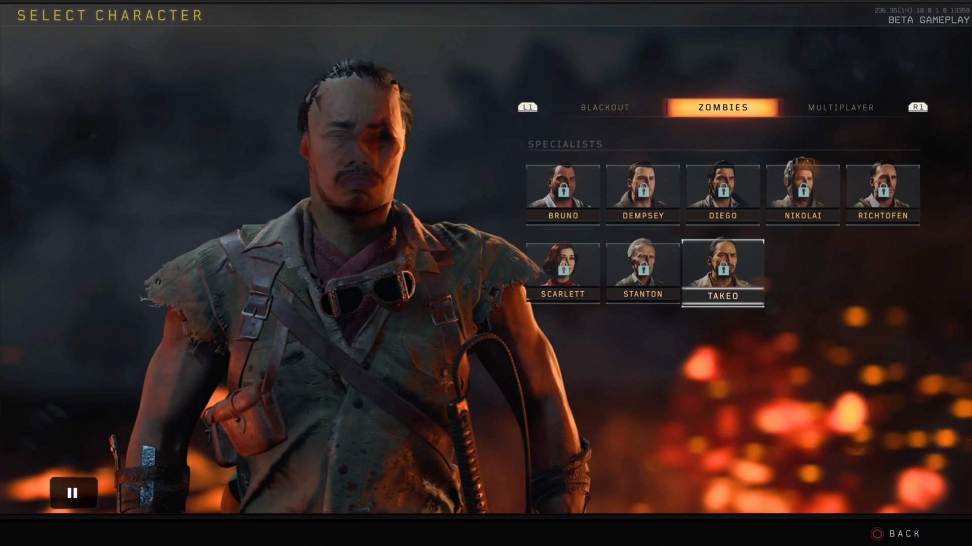 I found last Gen Takeo in blackout Call Of Duty:Nazi Zombies Amino.