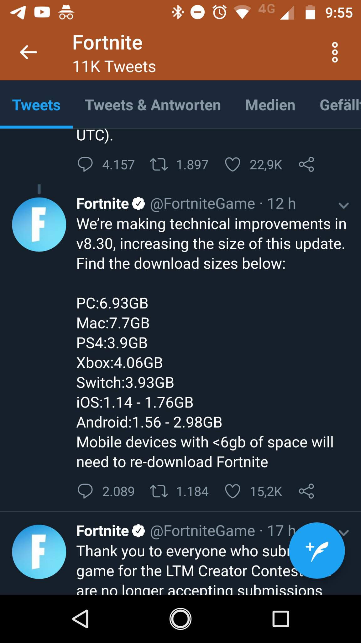 8 30 Download Sizes Fortnite Battle Royale Armory Amino