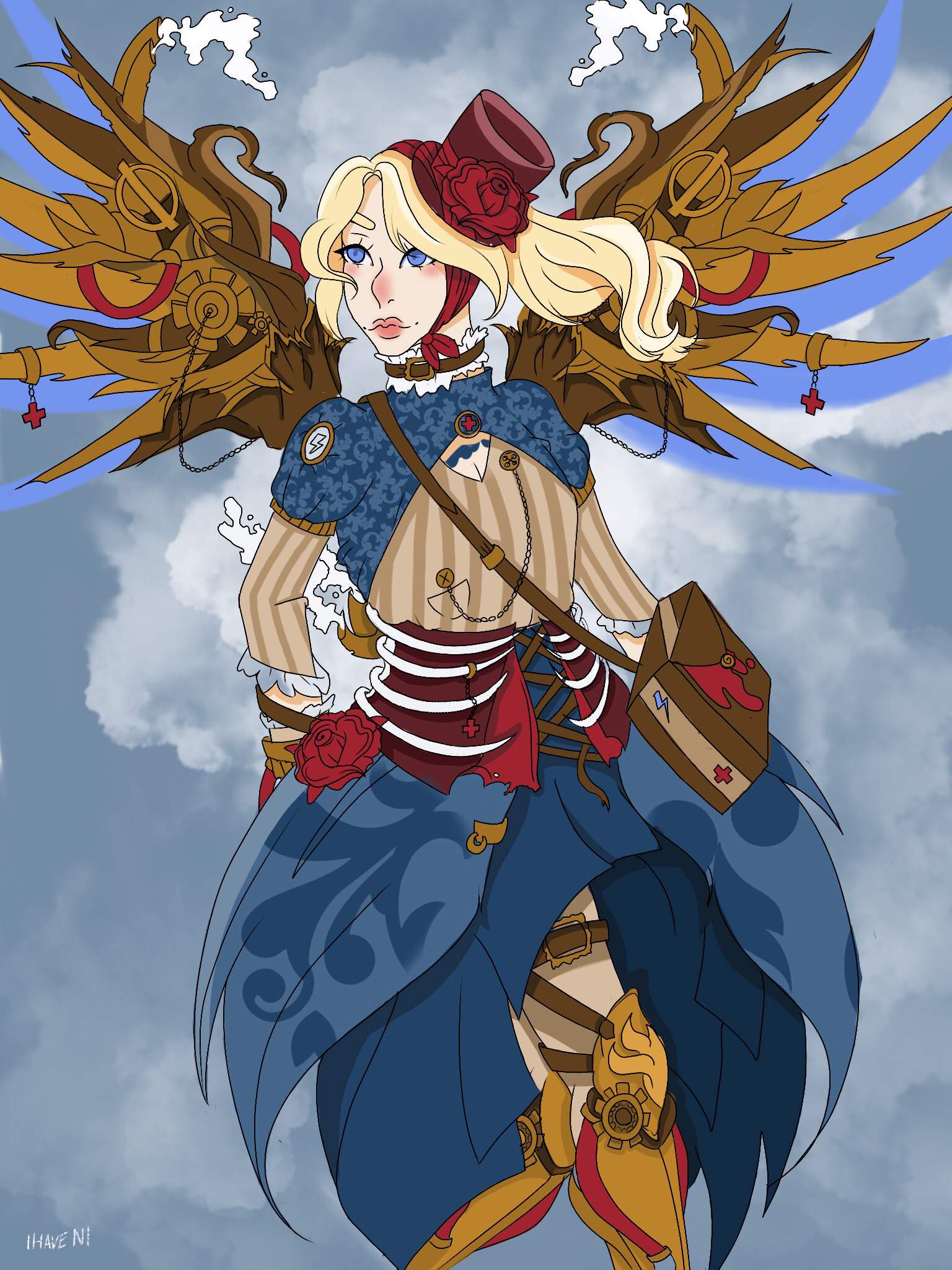 Steampunk Mercy Drawing | Overwatch Amino