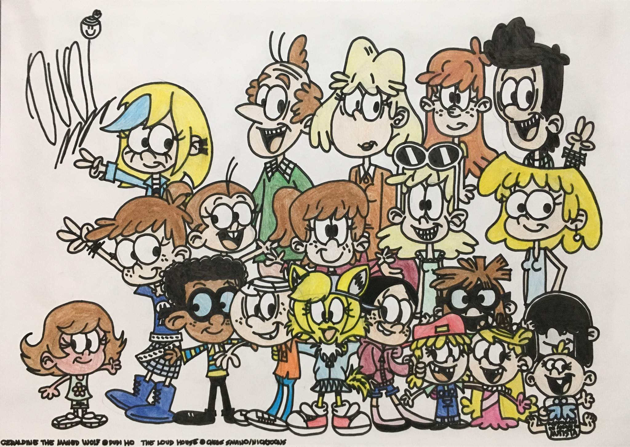 Geraldine with The Loud House cast The Loud House Amino Amino.