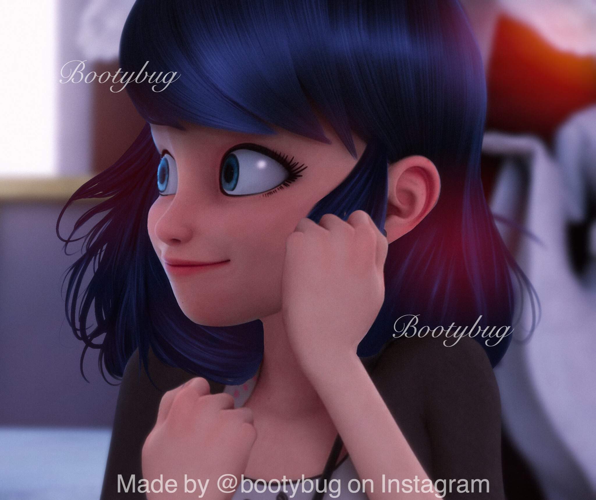 Marinette with her hair down Miraculous Amino