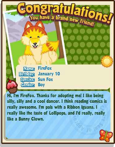 webkinz sun fox