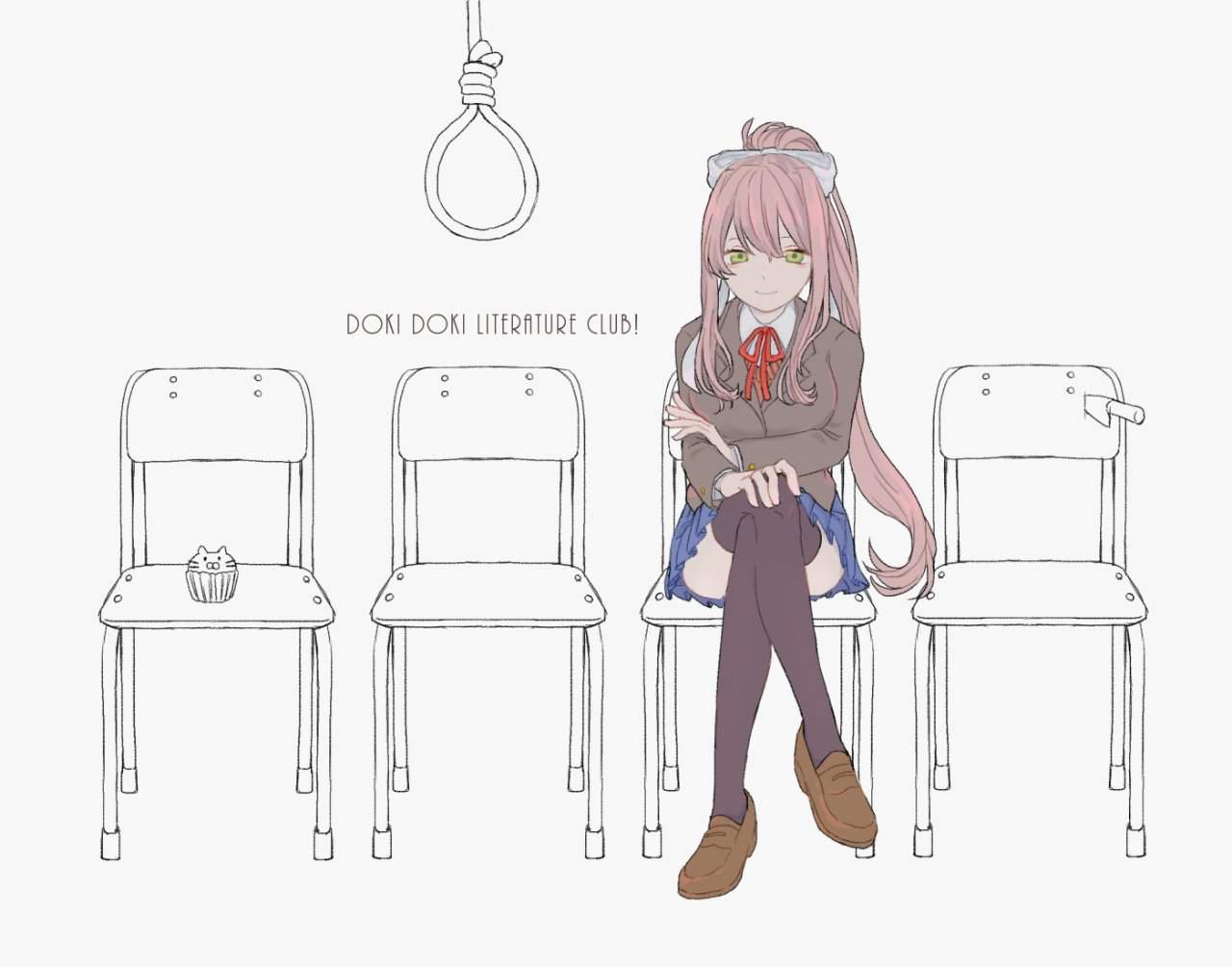 Весь ддлк в одной картинке Doki Doki Literature Club RUS Amino.