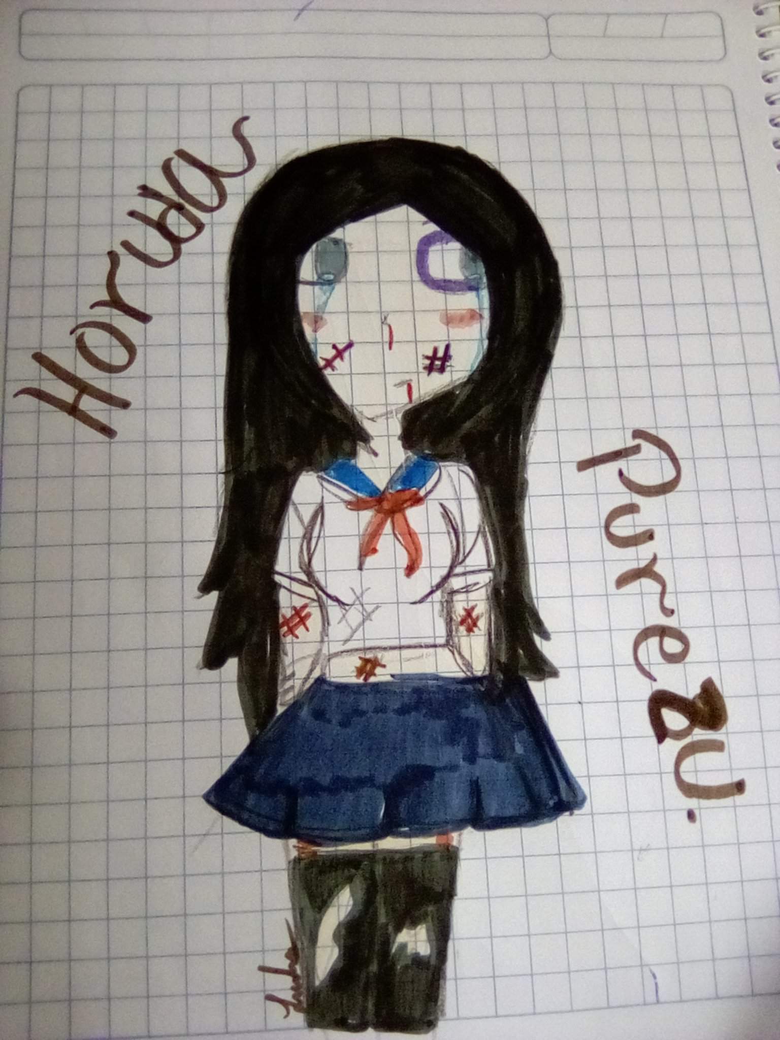 Fan Art De Horuda Purezu 💀🔪☠️ ️ Yandere Simulator 💌 Amino Amino 