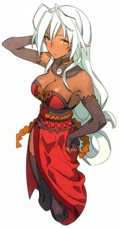 Brown skinned anime characters