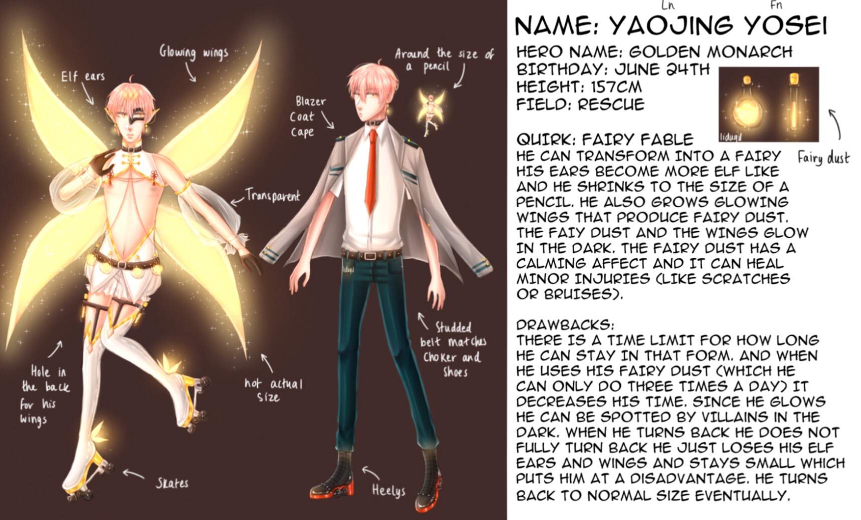 My bnha oc proper reference sheet | My Hero Academia Amino