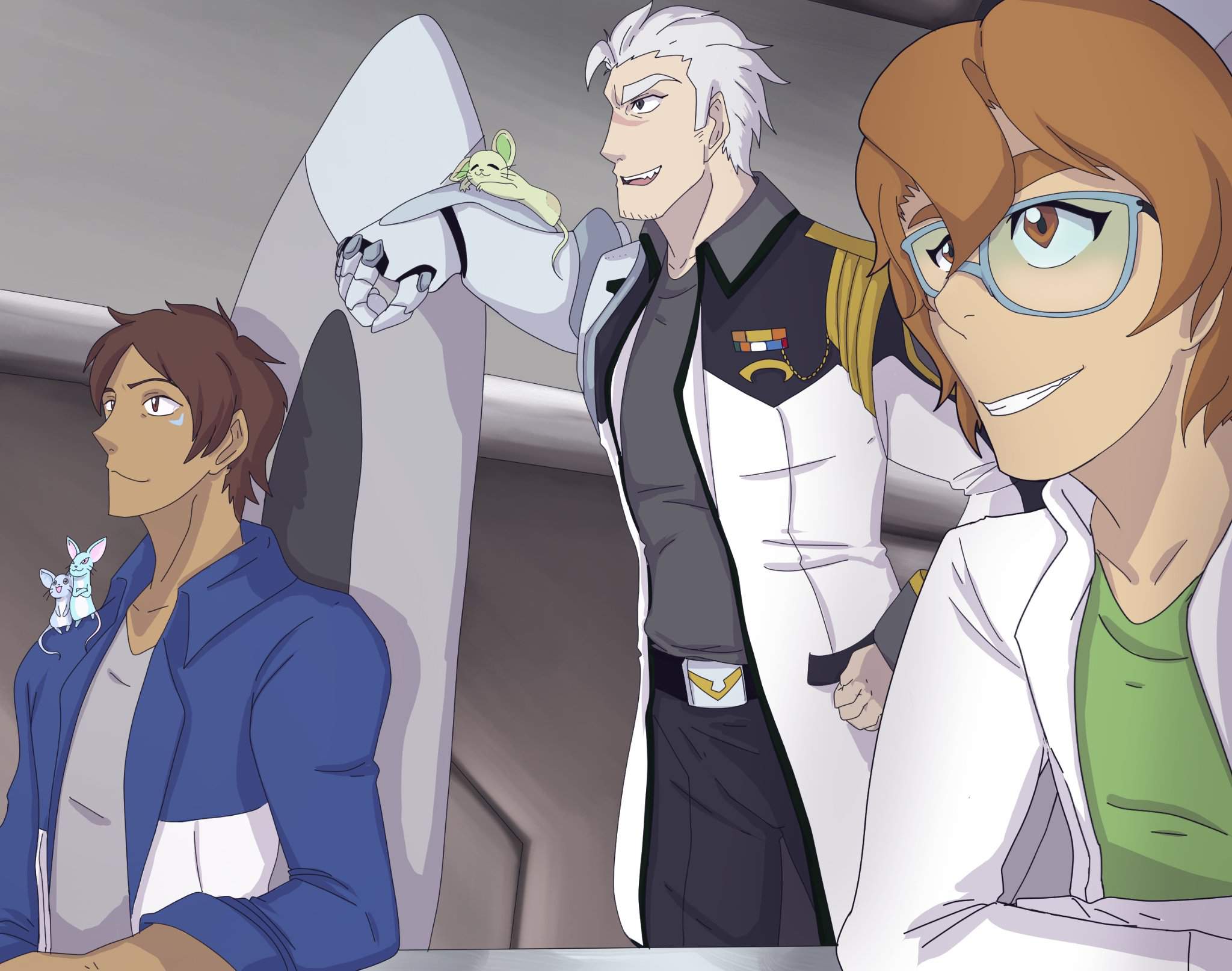 Redraw a screenshot (requested) Lance, Shiro and Pidge Voltron Ships And Mo...
