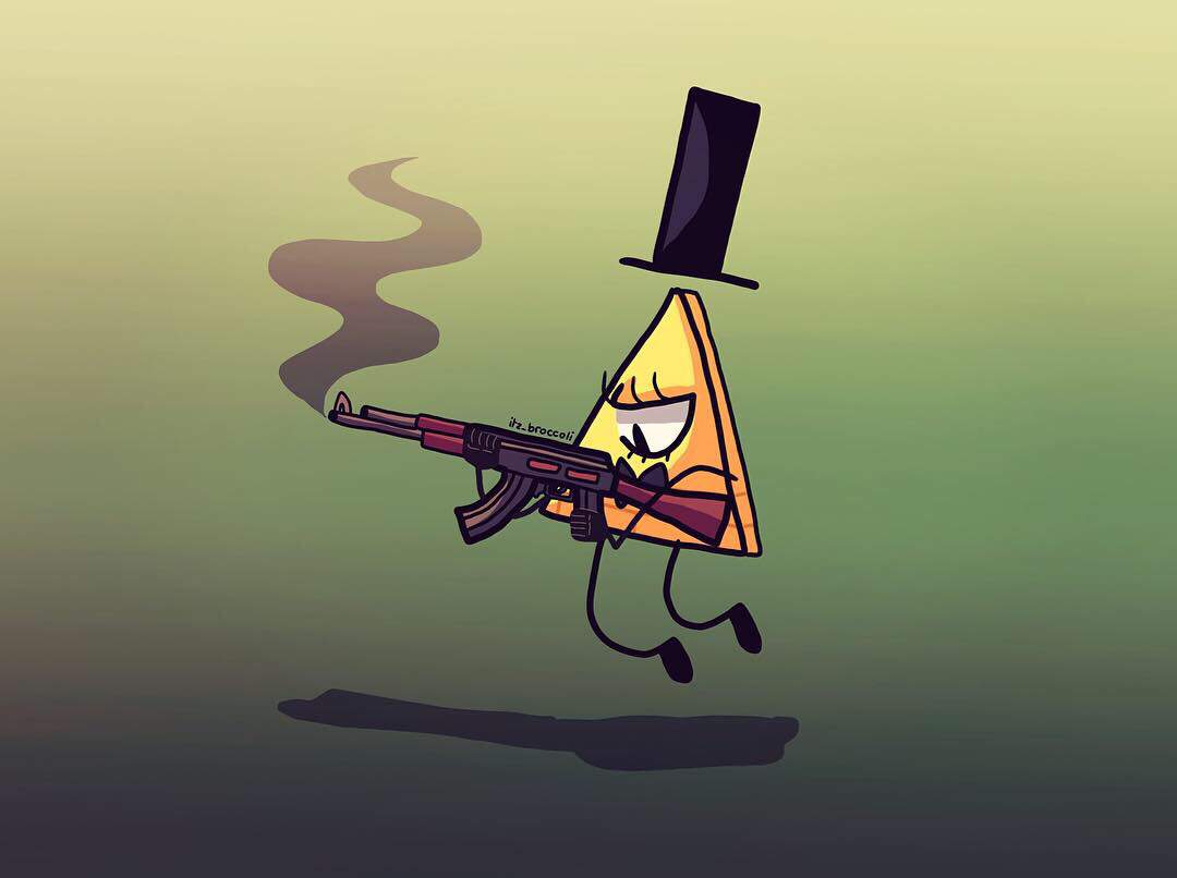 Run! Bill Cipher has a gun! | Cartoon Amino