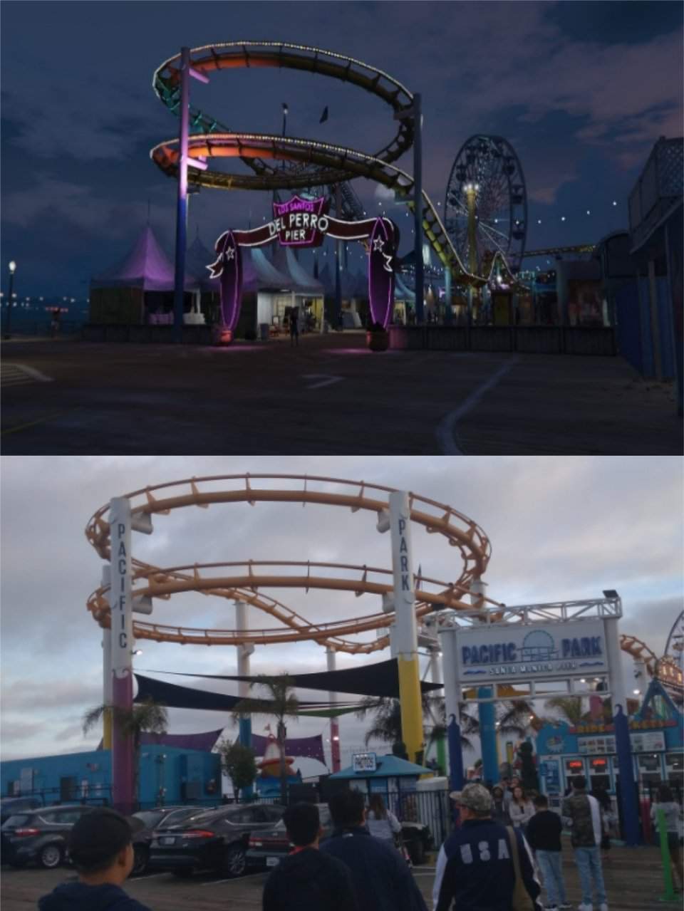 Comparison of Del Perro Pier and Santa Monica Pier Grand Theft Amino