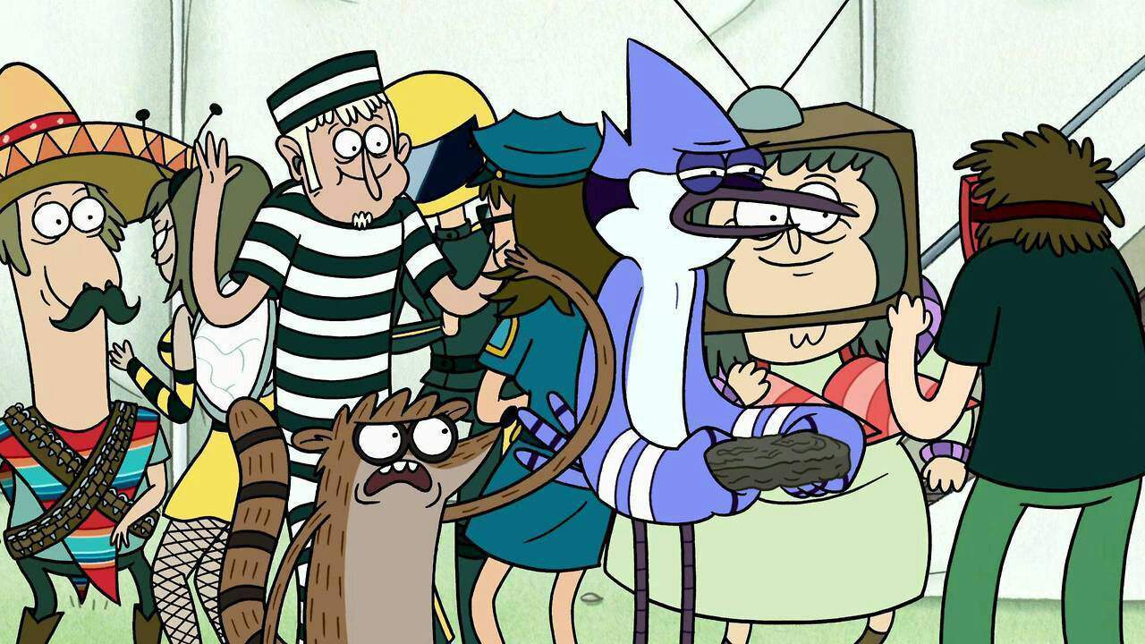 When Mordecai and Rigby got uninvited to High Five Ghost's birthday pa...