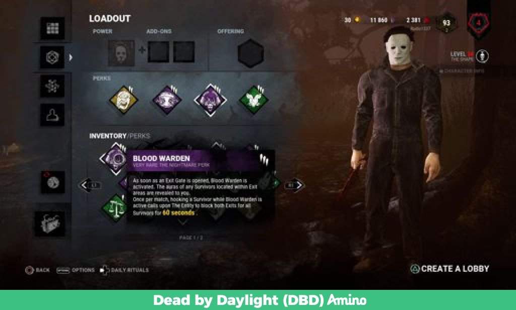 Revised Mookel Myers build Dead by Daylight (DBD) Amino