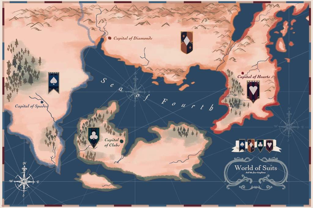 Magi Map Of The World Magi Cardverse ♣️♦️{Crossover Project} | Magi : The Labyrinth Of Magic Amino