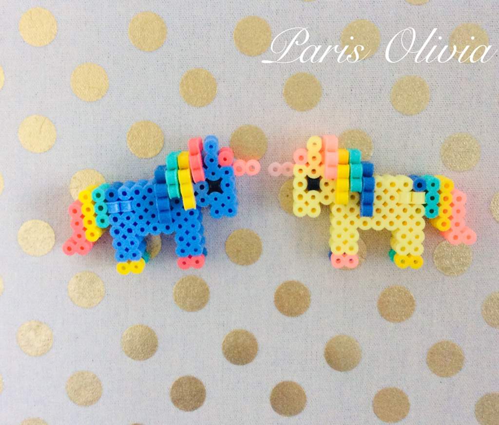 3d perler bead unicorns | Crafty Amino
