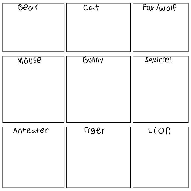 character challenge meme blank template