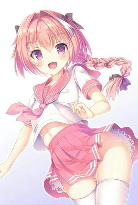 Pink haired anime trap