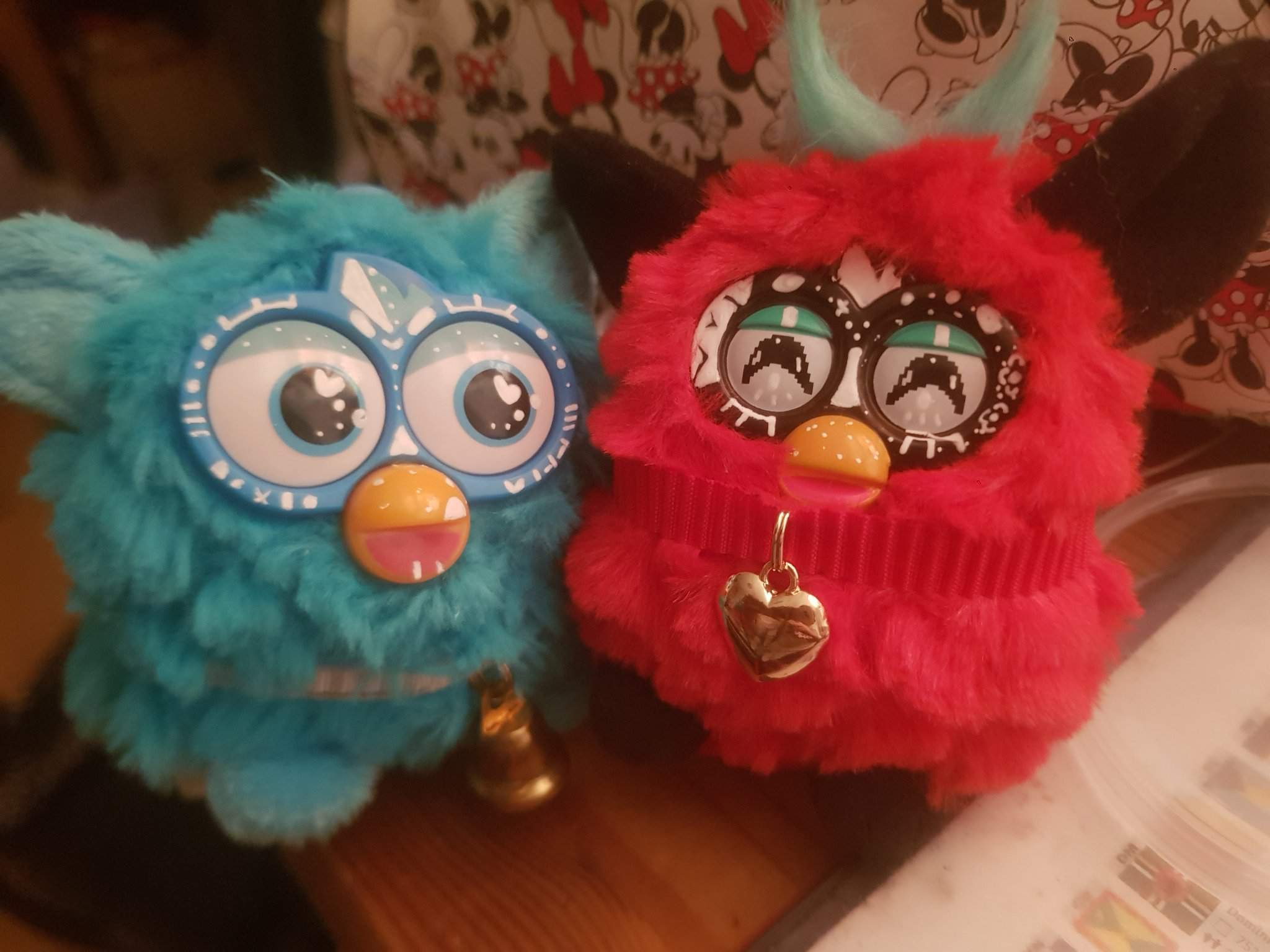 I was bored so I decided to paint these beans Furby Amino