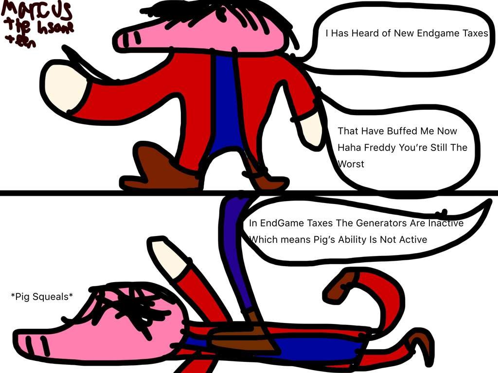 A Comic Of Pig’s Nerf Dead by Daylight (DBD) Amino