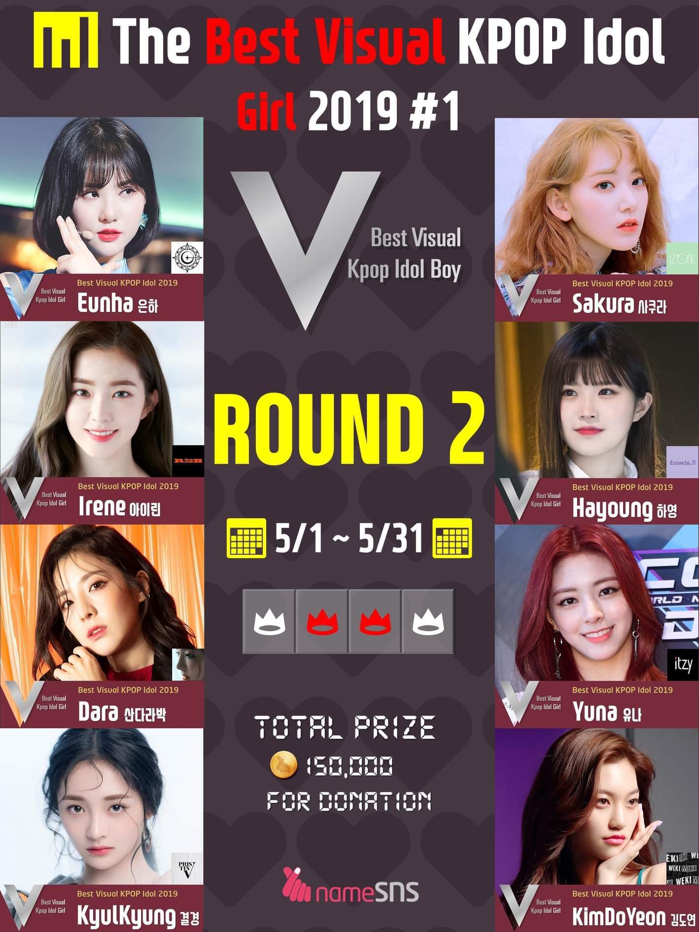 The Best Visual Kpop Idol 2019 1 Girl Round2 May 31 2019 Fromis 9 Amino