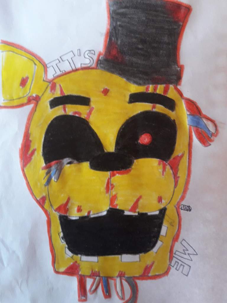 Dibujo De Withered Golden Freddy Fnaf Amino Espa Ol Amino