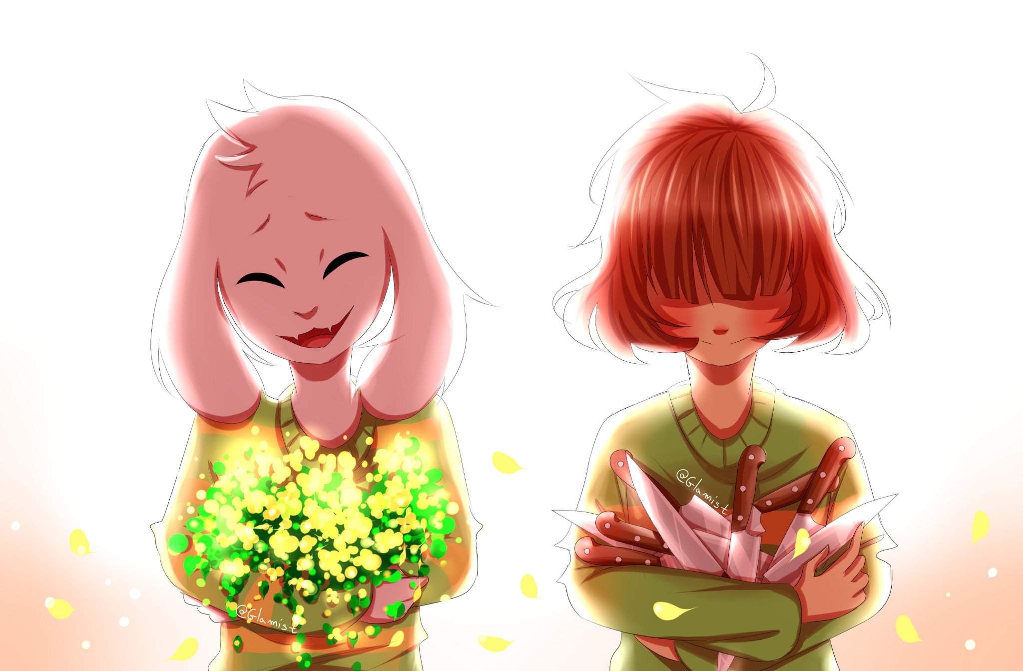 Undertale Chara and Asriel