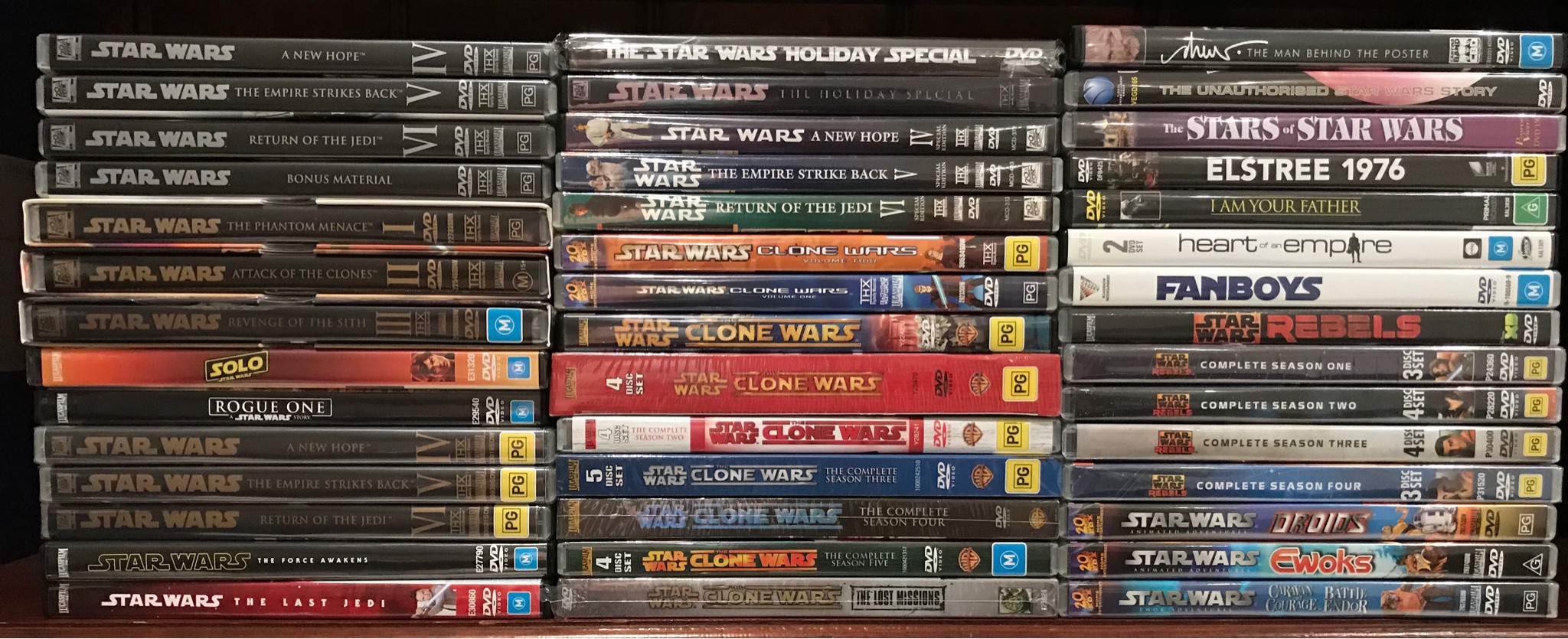 complete star wars dvd collection