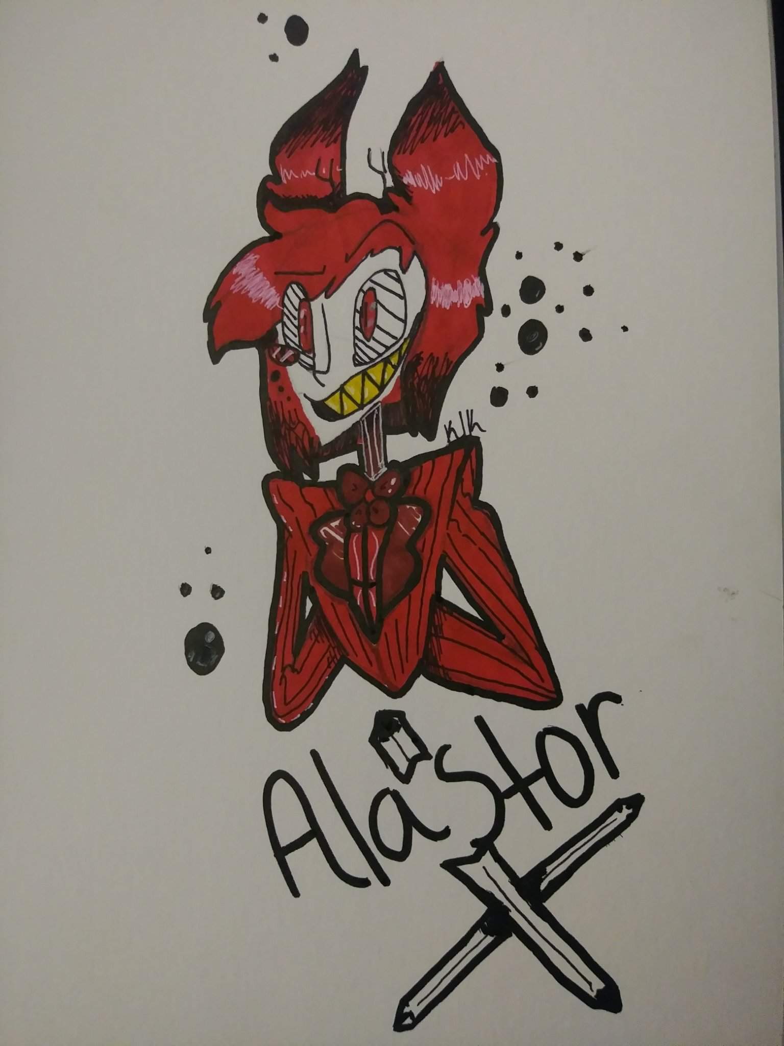 Alastor Doodle Hazbin Hotel Official Amino