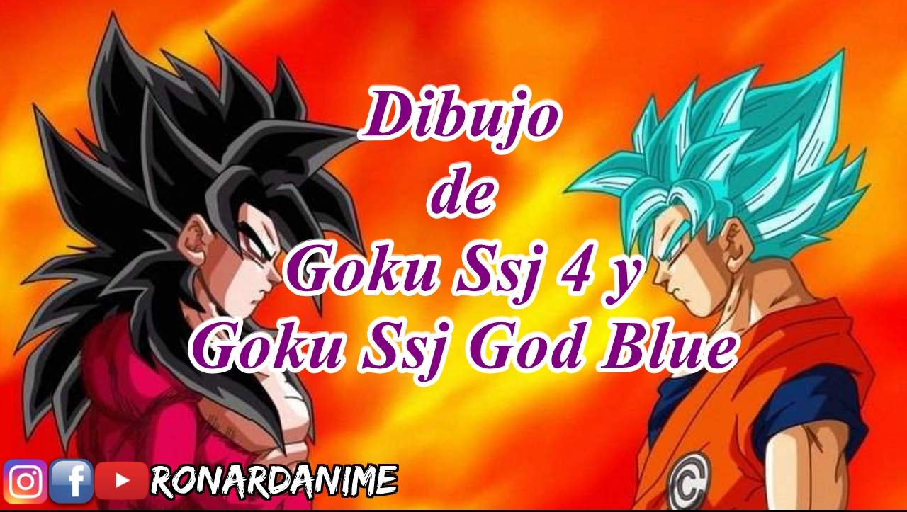???? Dibujo de Goku Xeno Ssj 4 y Goku Ssj God Blue (FanArt) ???? | DRAGON BALL  ESPAÑOL Amino